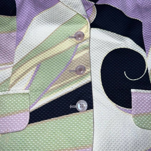 LUCIA Lavender Multi-Color Patterned Blazer - Picture 4 of 11